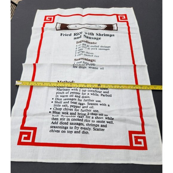 Recipe Tea Towel Fried Rice with Shrimp and Sausages Asian Chinese - Picture 3 of 6